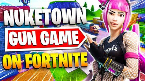 111 All-time peak 3 days ago 1D 1W 1M ALL Update History Come play Nuketown Gun Game by ponster in Fortnite Creative. Enter the map code 0264-3154-7419 and start …